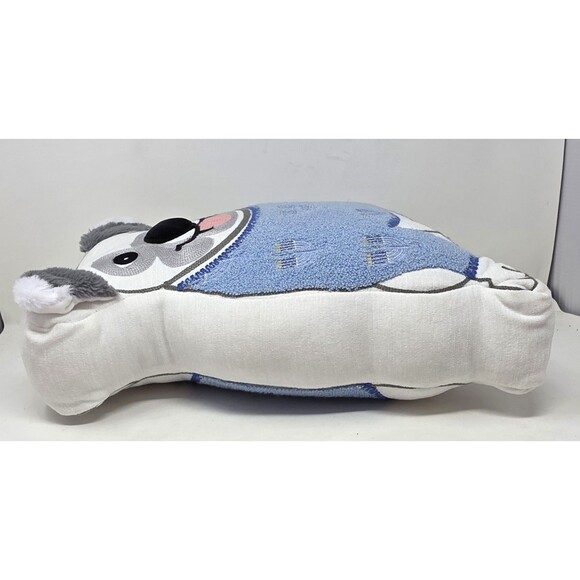 Envogue Bulldog Blue Menorah Hanukkah Sweater Plush Pillow - Picture 7 of 11